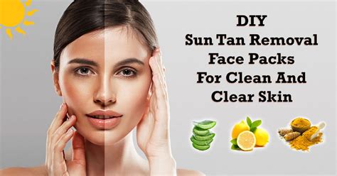 natural face pack to remove tan